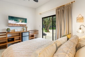 Deluxe Double Room, Private Bathroom, Pool View | Premium bedding, memory foam beds, in-room safe, individually decorated