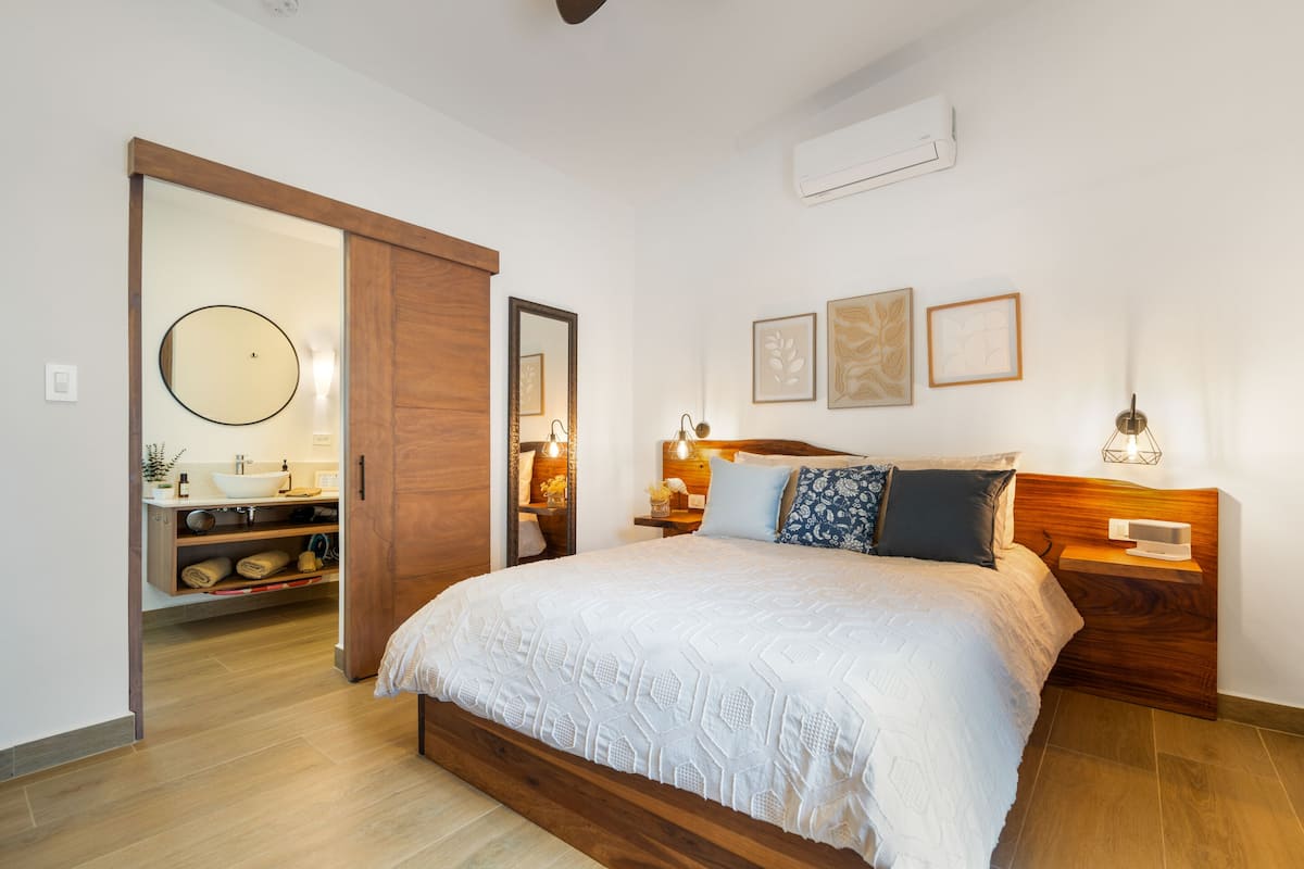 Deluxe Double Room, Private Bathroom, Pool View (Avellanas) | In-room safe, blackout curtains, soundproofing, iron/ironing board