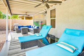 Terrace/patio - Ultimate Getaway w/Pool and Hot Tub, Close to Surprise Stadium & Tennis Complex (Surprise)