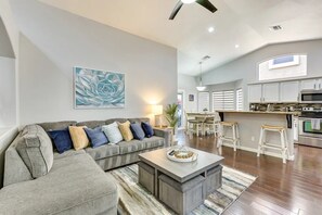 TV, fireplace - Ultimate Getaway w/Pool and Hot Tub, Close to Surprise Stadium & Tennis Complex (Surprise)