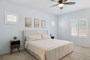 4 soverom, strykejern/-brett, wi-fi og sengetøy