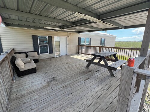 Fishing camp with boat stall cleaning table three bedroom two bath