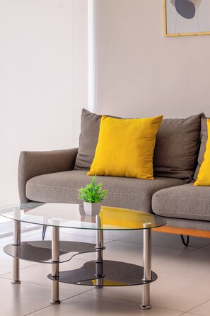 Deluxe Apartment | Living area - Edificio ONE (Nuevo Nayarit)