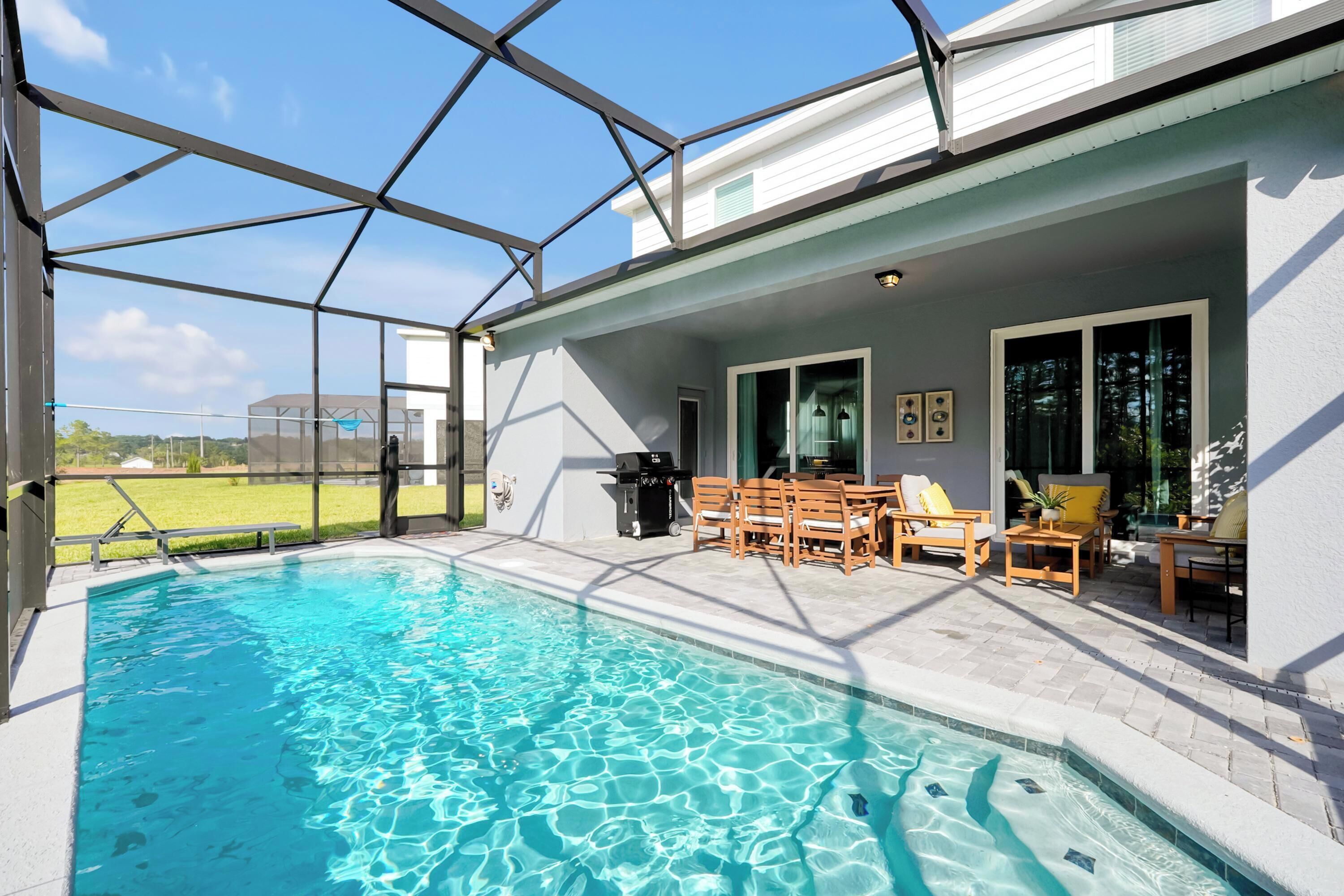 A heated pool