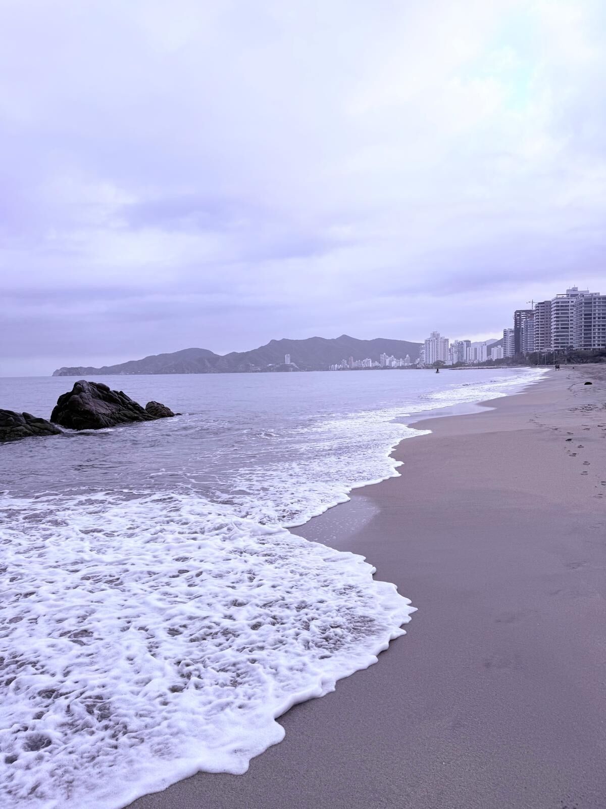 On the beach