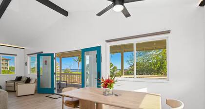 New Modern Hawaiian 2-bedroom house in Kapaʻa with amazing ocean/mountain views