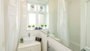 Hair dryer, towels