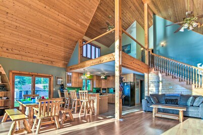 Anchors Away - Waterfront Saginaw Bay Retreat w/ Boat dock & Yard!