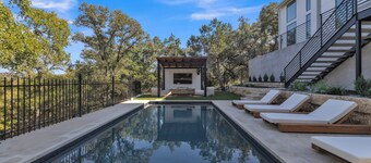 Hill Country Estate in Spicewood with Pool, Pickleball Court and River Access!