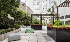 Terrace/patio - La Condesa: beautiful loft, GYM & Pool, wifi 800 Mb. Symmetrical. (Ciudad de México)