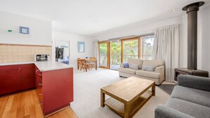 TV, fireplace - Country Charm Cottage with Pool & Forest Views (Wonga Park)