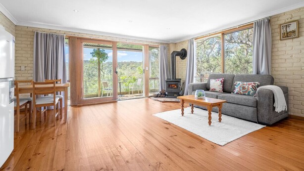 TV, fireplace - Country Retreat 3 Cottages | Pool | Mountain Views (Wonga Park)