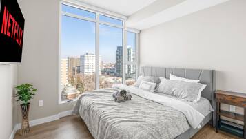 2 habitaciones, tabla de planchar con plancha, wifi y ropa de cama