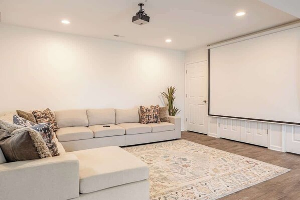 TV, fireplace, video games, offices