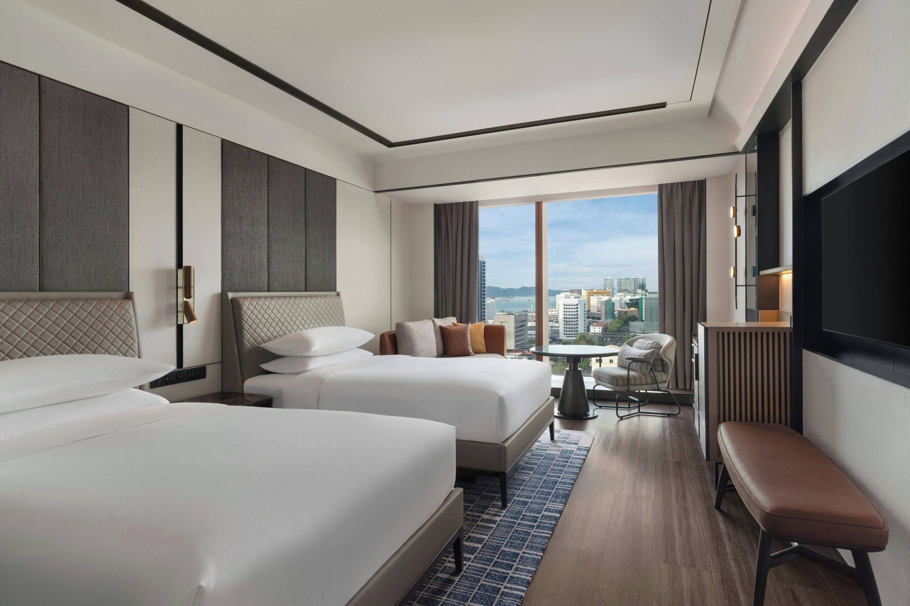 Premium bedding, down duvets, minibar, in-room safe