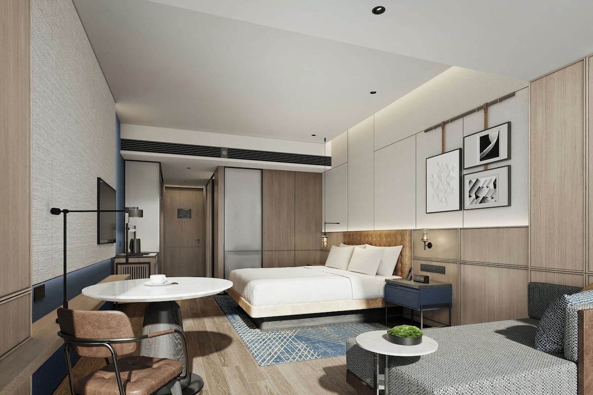 Exclusieve kamer, 1 kingsize bed | Donsdekens, een kluis op de kamer, verduisterende gordijnen, gratis wifi