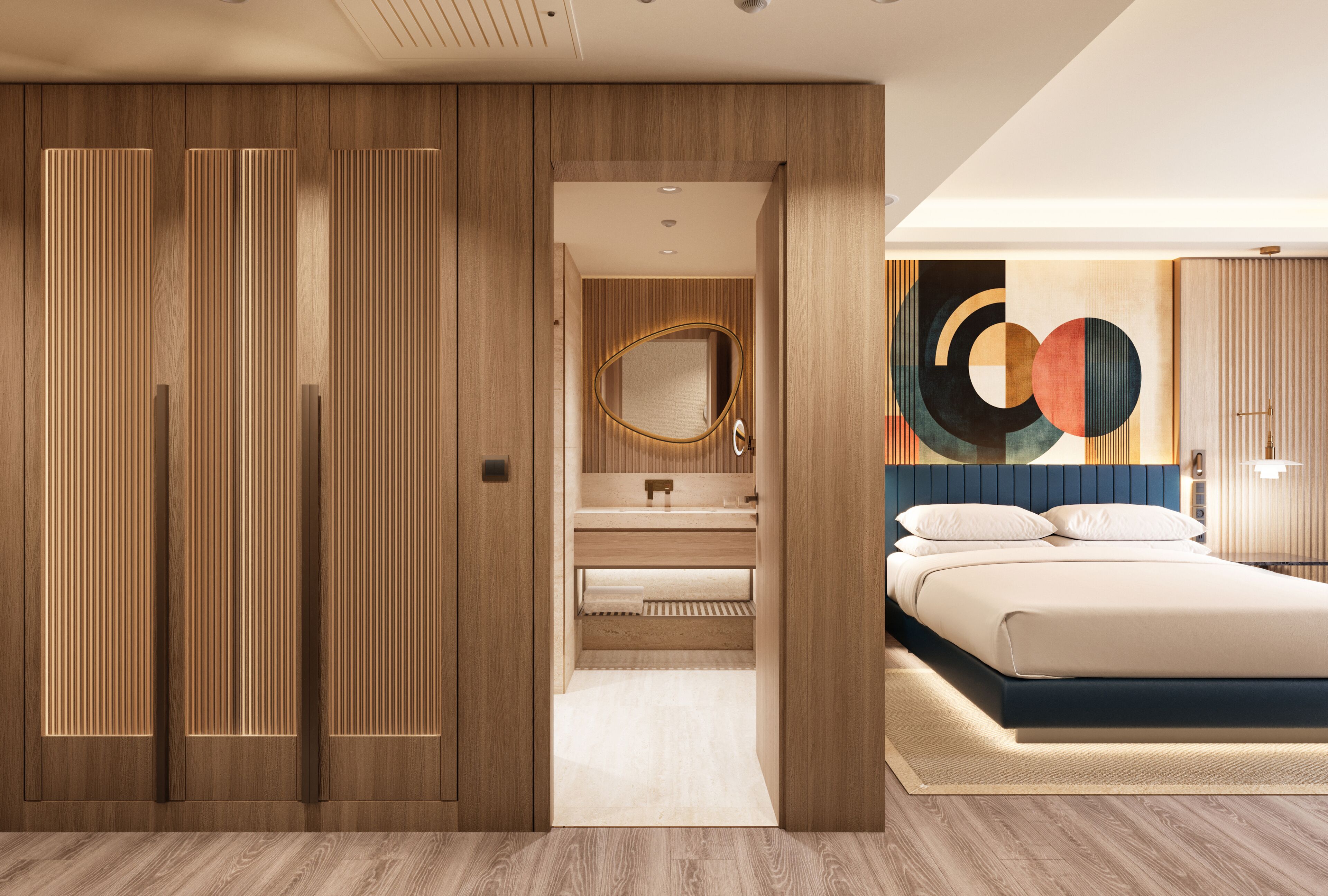 Premium bedding, minibar, in-room safe, desk