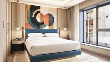 Zimmer, 1 King-Bett, Nichtraucher | Allergikerbettwaren, Schreibtisch, kostenlose Babybetten, Zustellbetten