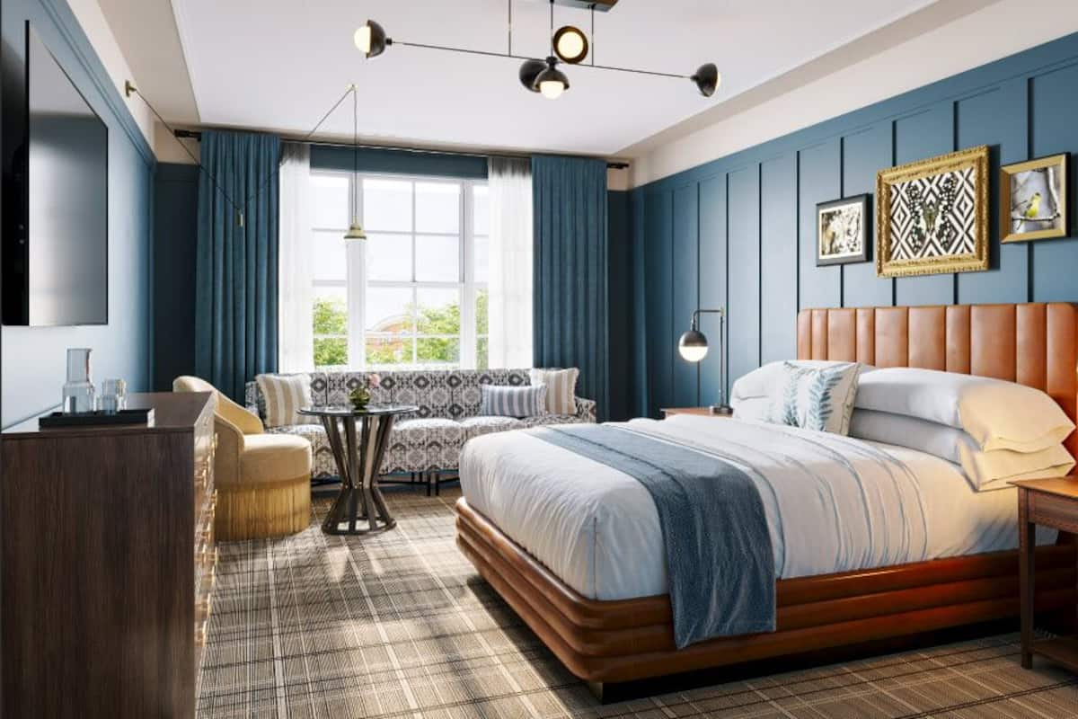 In-room safe, blackout curtains, iron/ironing board