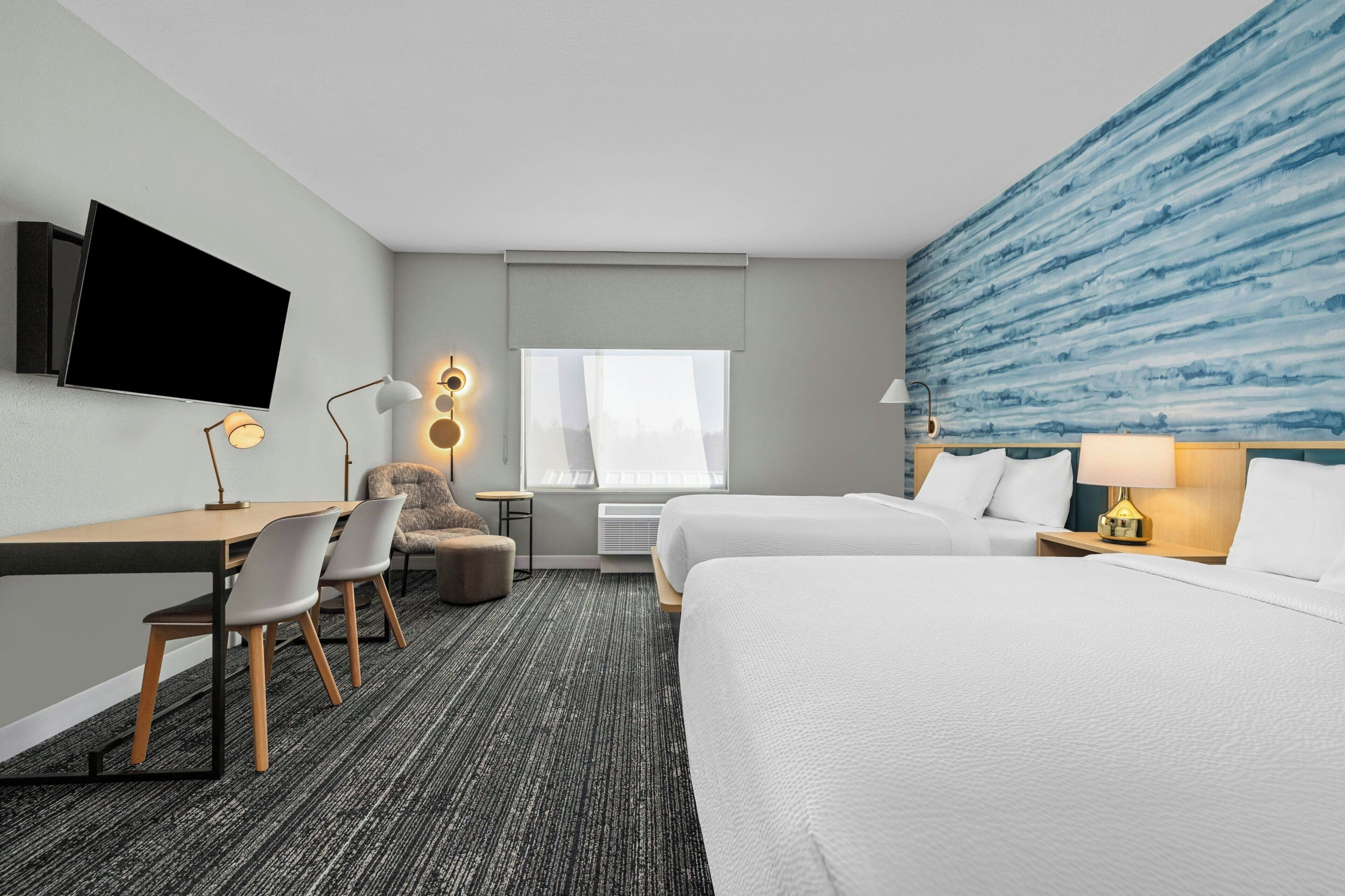 Studio, 2 Tempat Tidur Queen | Dapur pribadi | Mesin pembuat kopi/teh