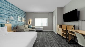 Studio, 1 Tempat Tidur King dengan tempat tidur Sofa | Setrika/meja setrika, tempat tidur bayi gratis, dan Wi-Fi gratis