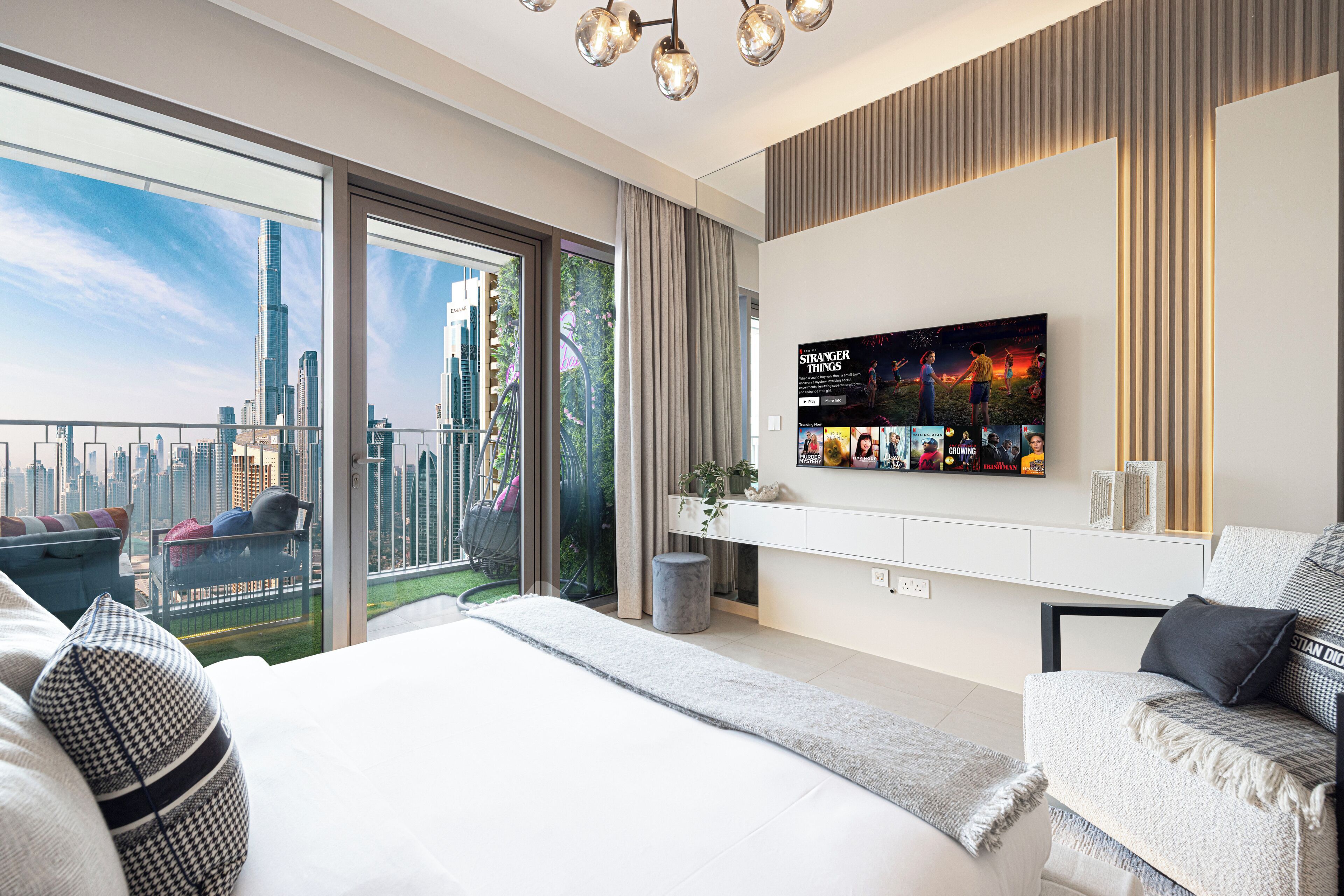 Luxury Apartment, Balcony, City View | In-room safe, blackout curtains, iron/ironing board, free WiFi