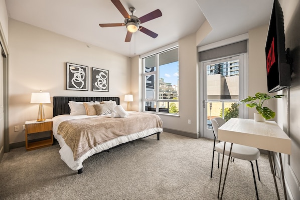 2 bedrooms, desk, iron/ironing board, free WiFi