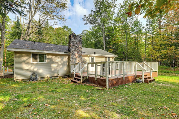 Elcho Vacation Rental | 2BR | 1BA | Steps Required | 1,000 Sq Ft