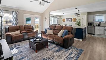 TV connectée, cheminée