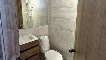 Towels, soap, toilet paper