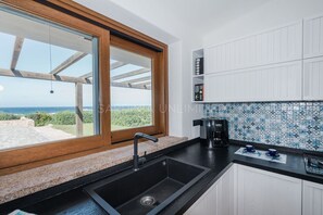 Fridge, oven, stovetop, highchair