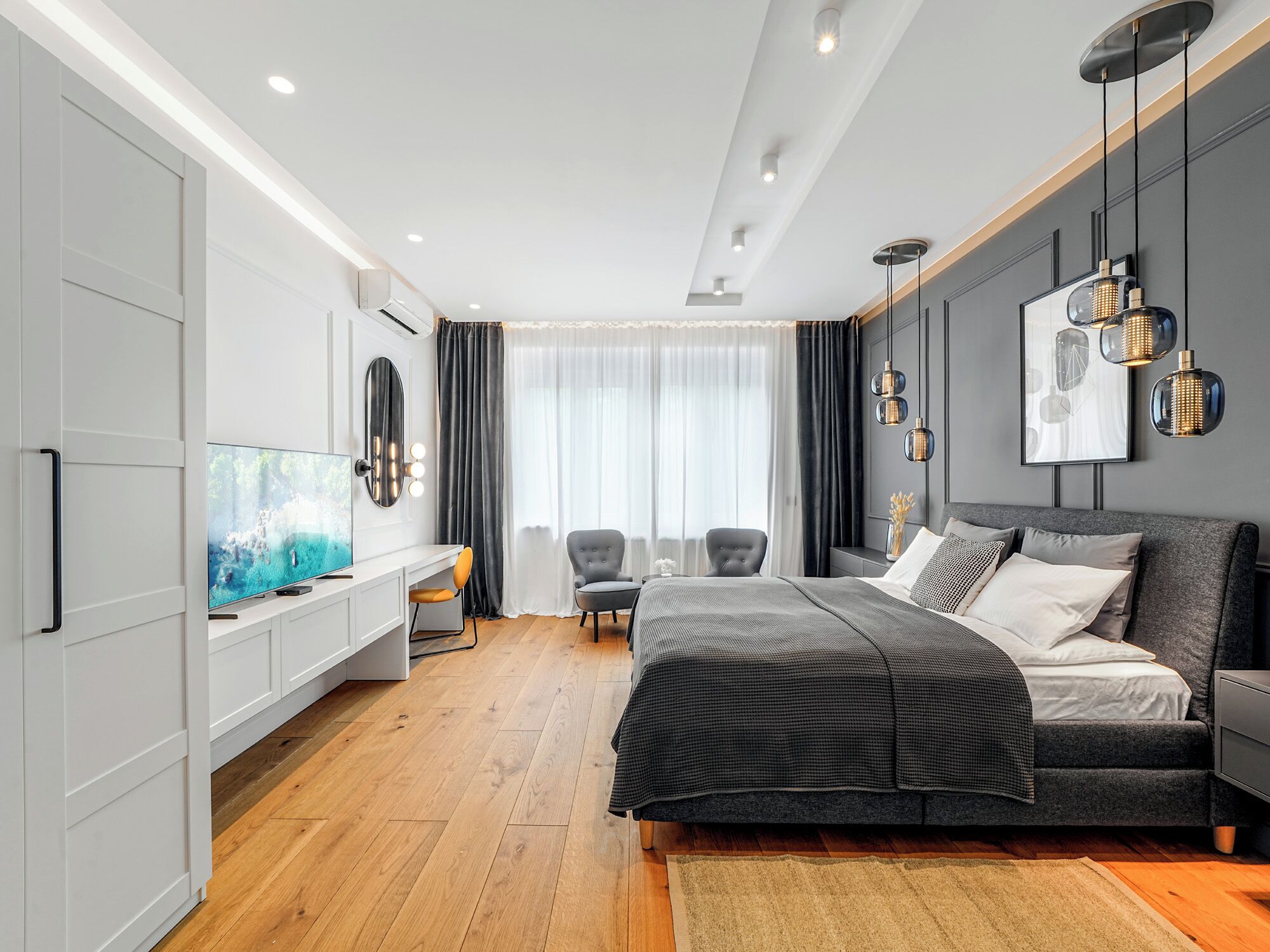 2 dormitorios, caja fuerte, tabla de planchar con plancha y wifi gratis