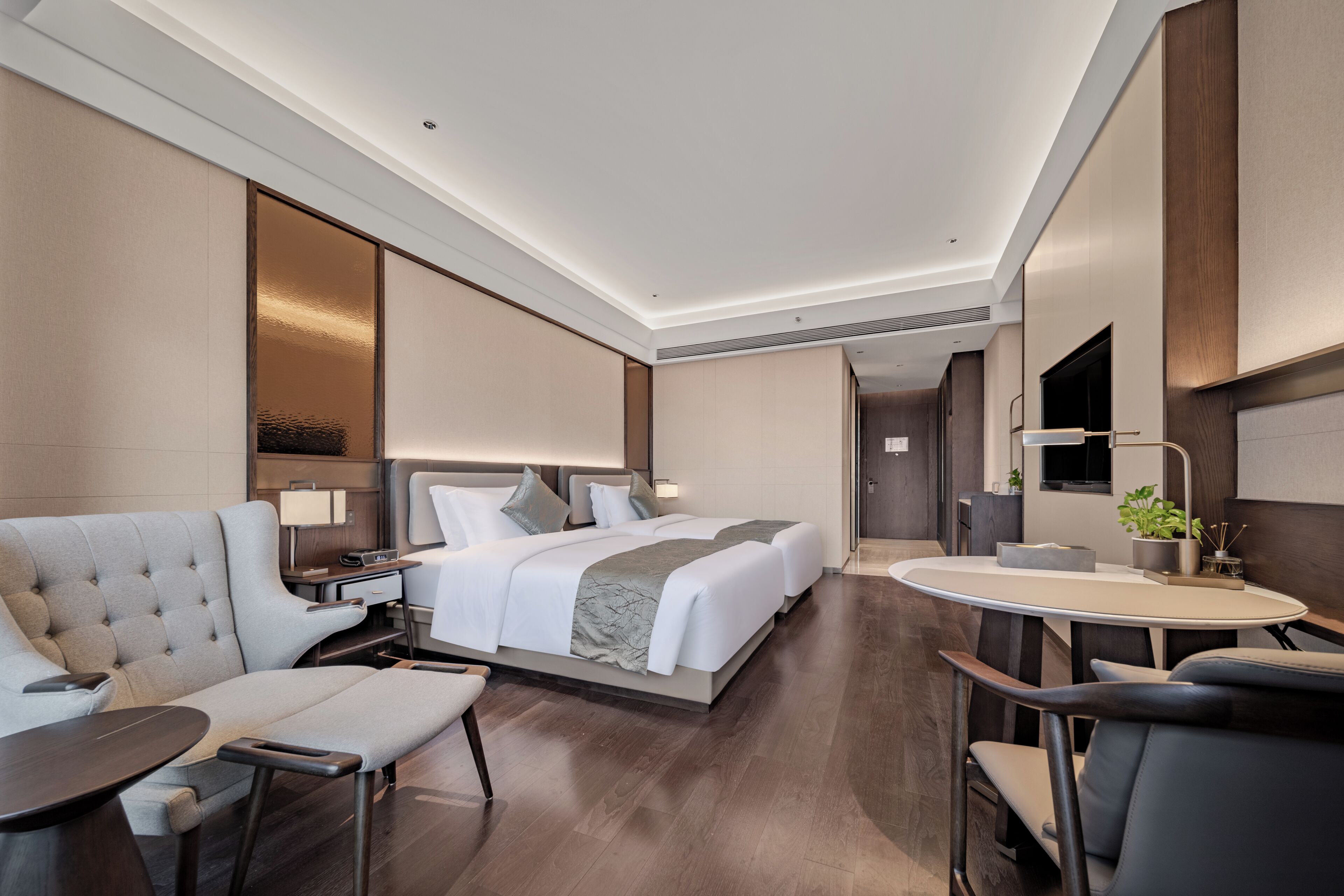 Quarto casal standard, vista para a montanha | Cofres nos quartos, cortinas blackout, Wi-Fi de cortesia