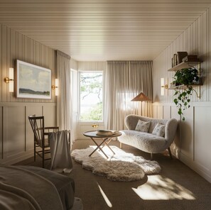 Deluxe River View | Minibar, in-room safe, blackout drapes, free WiFi - Aino Private Island Hotel (Rovaniemi)