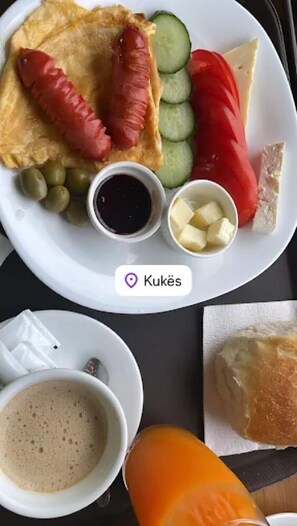 Petit déjeuner continental compris tous les jours