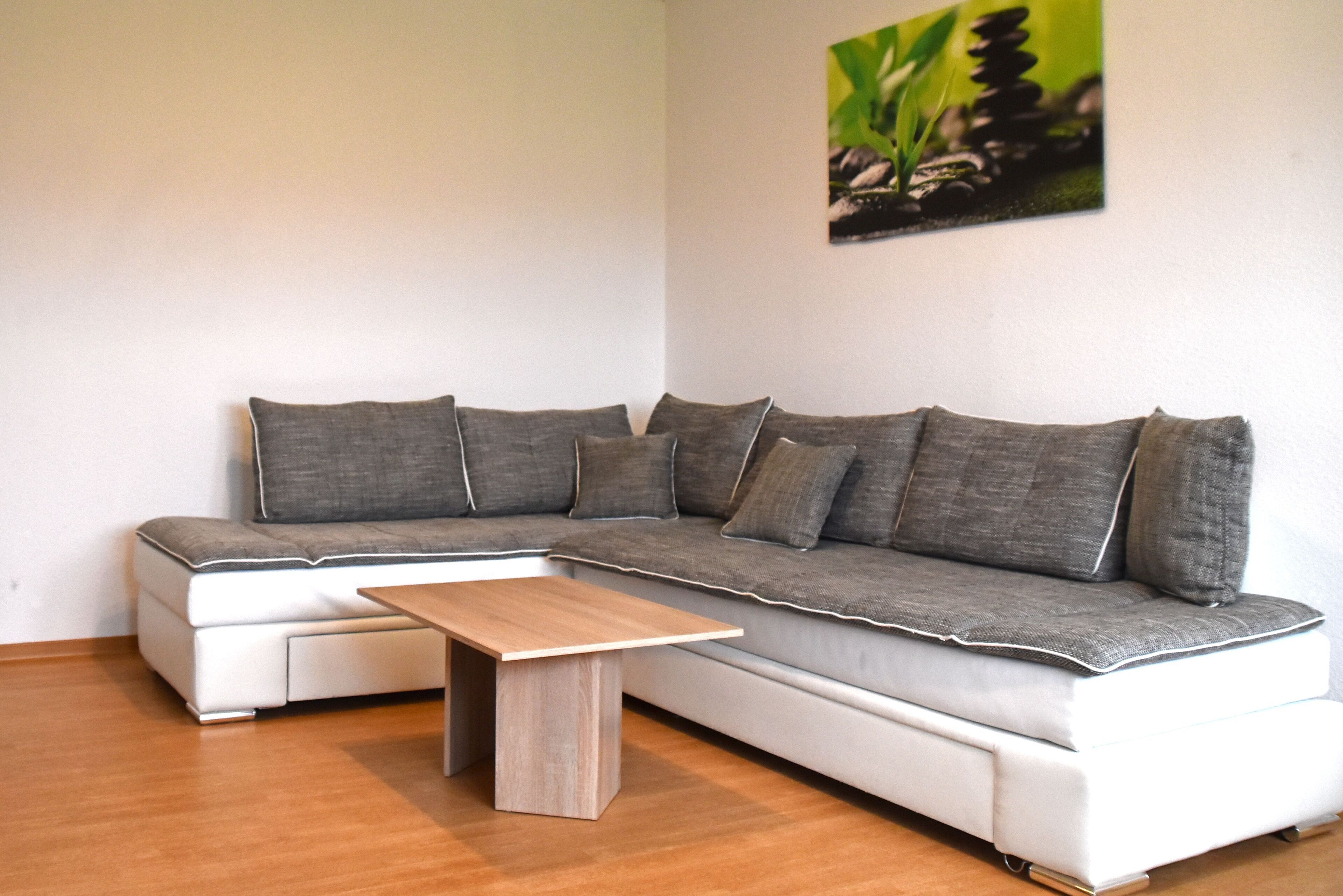 Wohnzimmer mit Schlafsofa