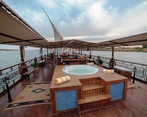 Sun deck - Sonesta Dahabeya Amirat I - Nile Cruise Ship - 7 nights from Luxor every Saturday  (Luxor)