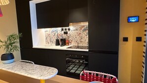 Apartamento, 1 habitación, accesible para personas con discapacidad, vistas a la ciudad | Cocina privada