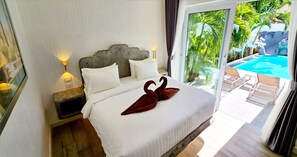Villa de lujo, piscina privada | Sábanas de algodón egipcio y ropa de cama de alta calidad