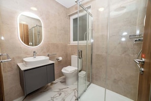 Shower, hair dryer