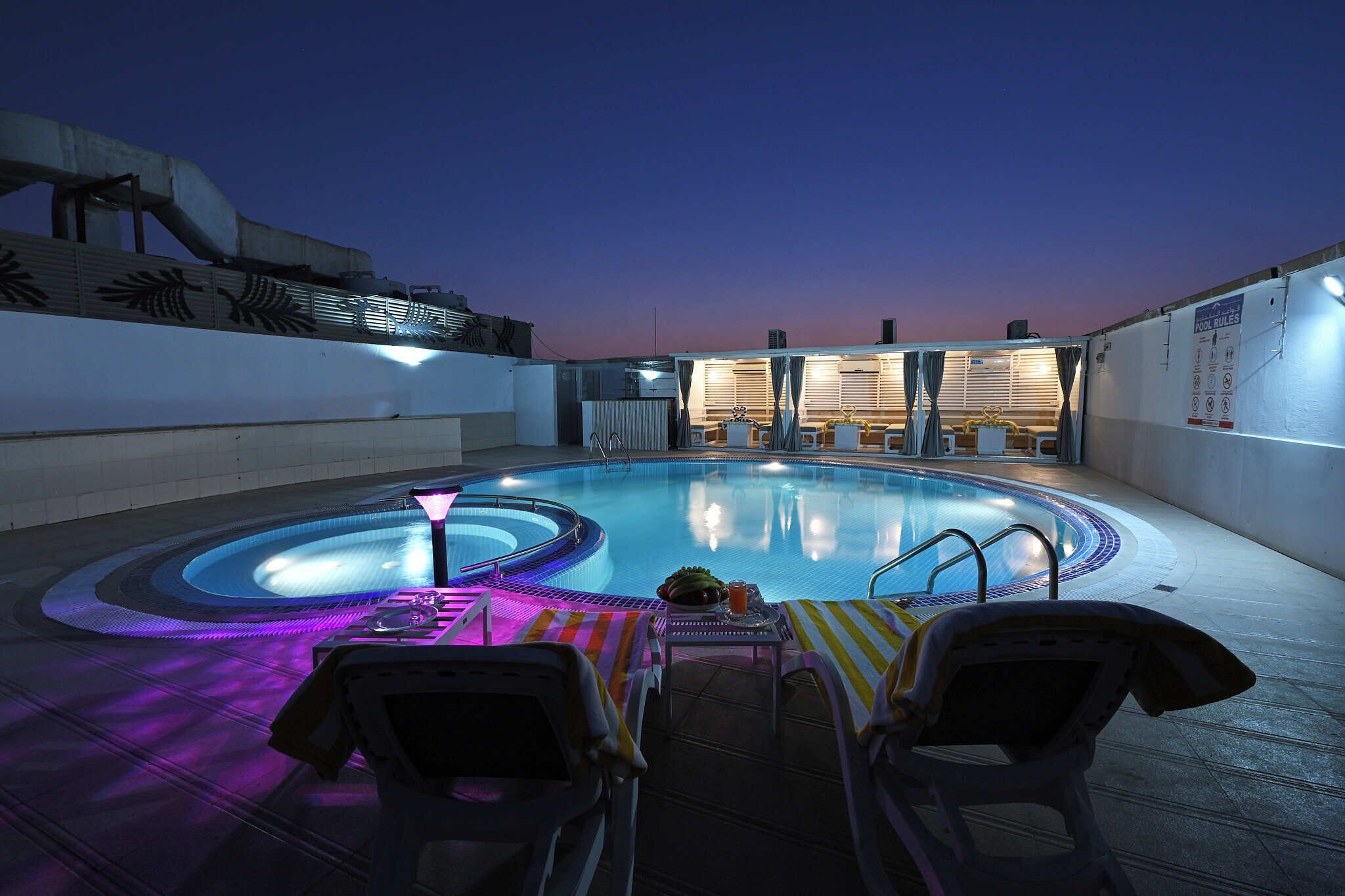 Rooftop pool