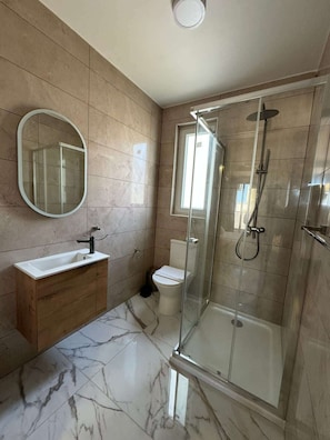 Shower, hair dryer