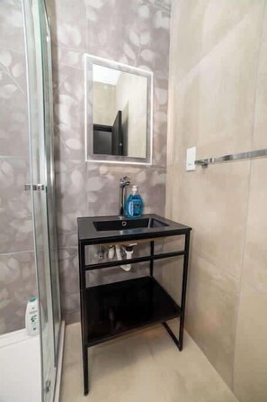 Shower, hair dryer