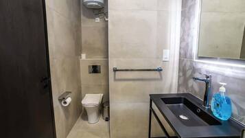 Shower, hair dryer
