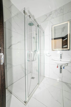 Shower, hair dryer