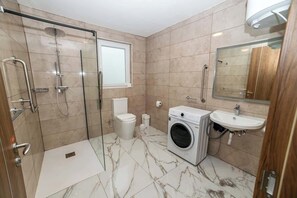 Shower, hair dryer