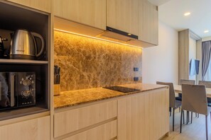 Apartment, Balcony | Private kitchen - Prime Location 1BR Near Beach Club C240 (Laguna)