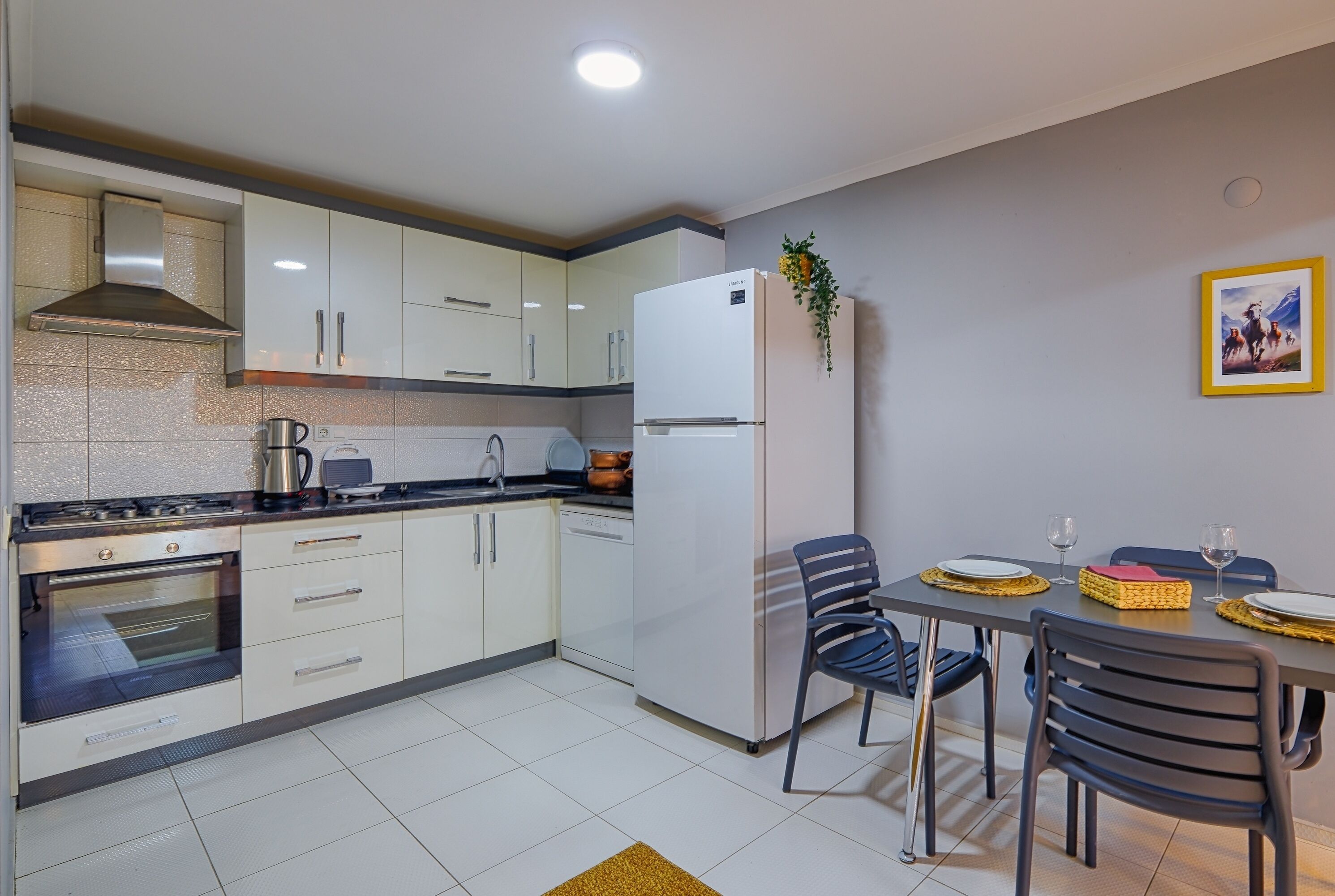 Family Condo, 2 Bedrooms, Private Bathroom, City View | Private kitchen | Fridge, oven, stovetop, dishwasher