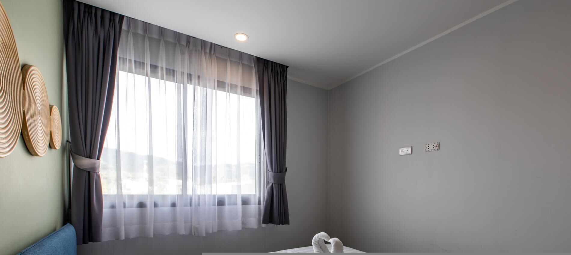 Appartement, balcon, vue montagne