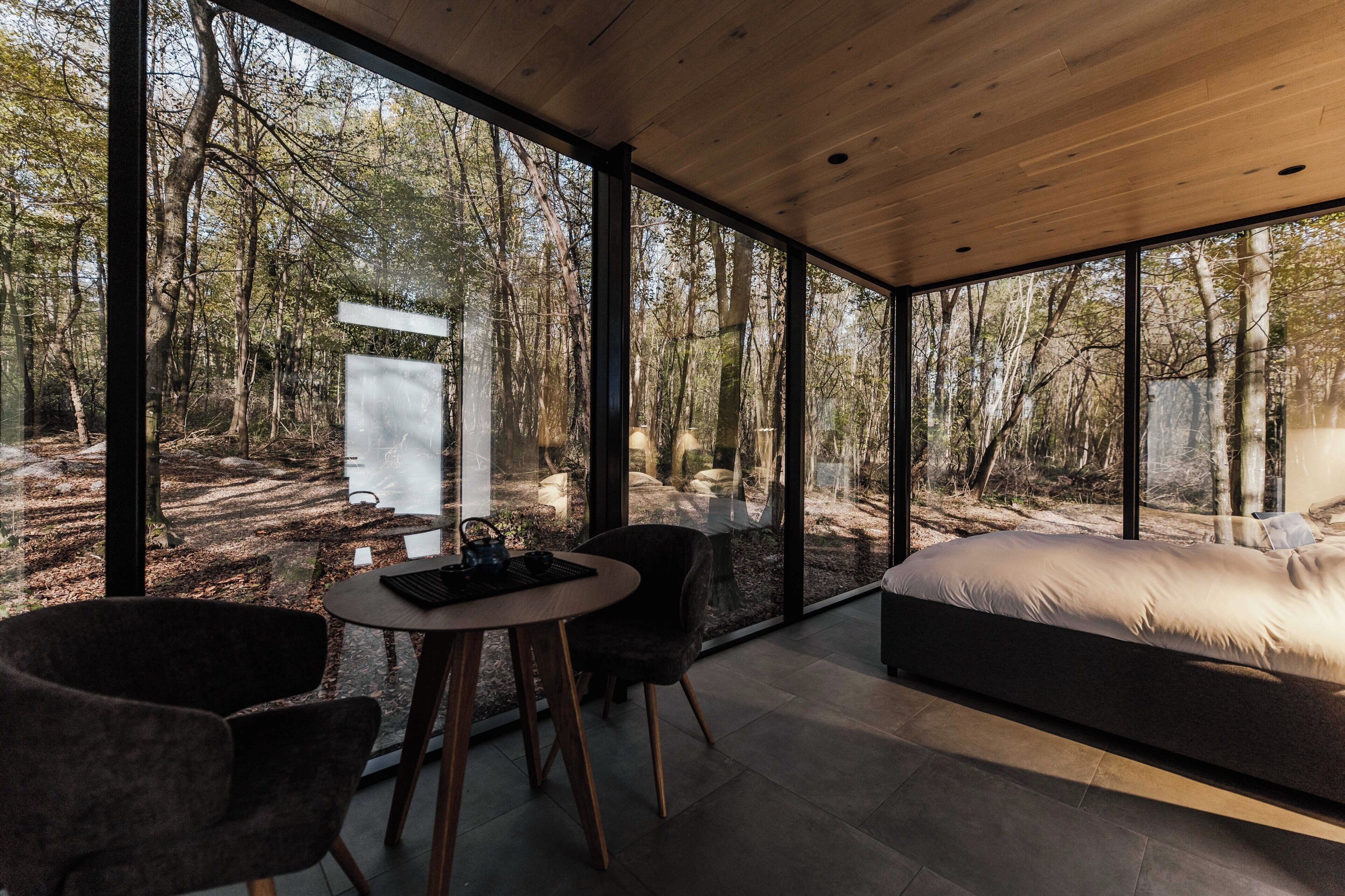 Comfort-Ferienhütte, Gartenblick